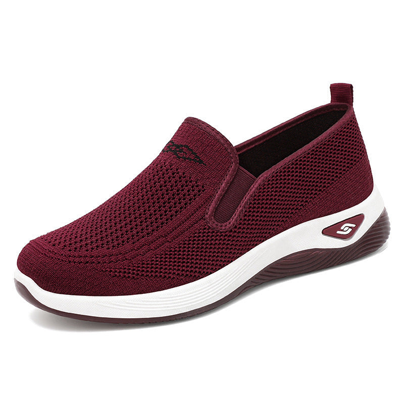 Damen Bequeme Slip-On Sportschuhe mit atmungsaktivem Netzdesign R&B