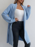 Damen Strickjacke mit offener Vorderseite und lässigem Schnitt R&B