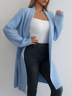 Damen Strickjacke mit offener Vorderseite und lässigem Schnitt R&B