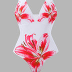 Damen Bademode-Set mit elegantem Blumenmuster R&B