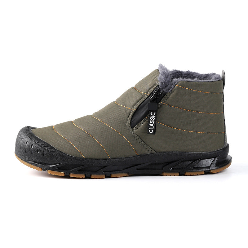 Damen gefütterte Winterboots mit rutschfester Sohle und praktischem Klettverschluss R&B