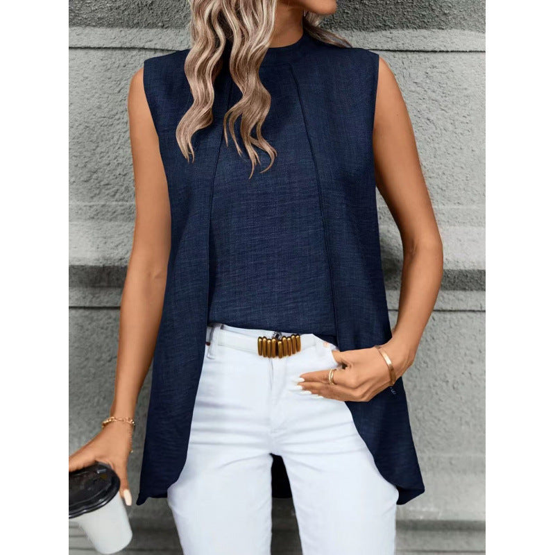 Damen Elegantes Trägershirt mit fließendem Schnitt und lässigem Fall R&B