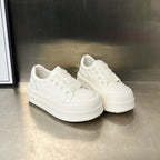 Damen Plattform Sneakers mit modischem Design und atmungsaktiver Obermaterialzusammensetzung R&B