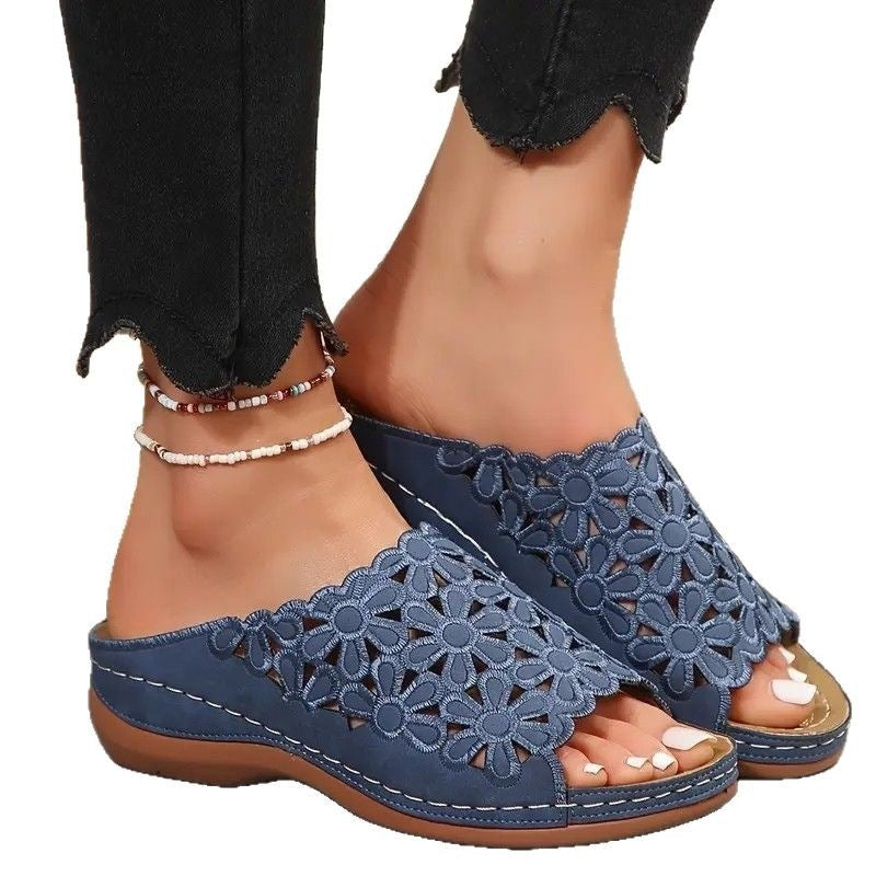 Damen Bequeme und modische Zehentrenner-Sandalen R&B