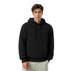 Damen Warmes Kapuzenpullover mit strukturiertem Wabenmuster R&B