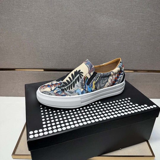 Damen Slip-On Sneakers mit kreativem Grafikdesign R&B