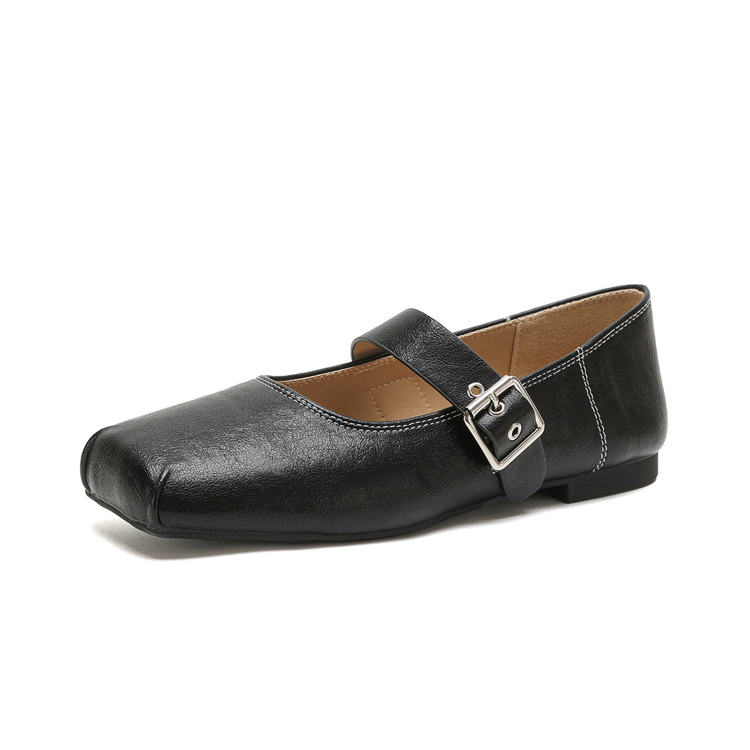 Damen Ballerinas mit modischem Riemenverschluss und orthopädischer Innensohle R&B