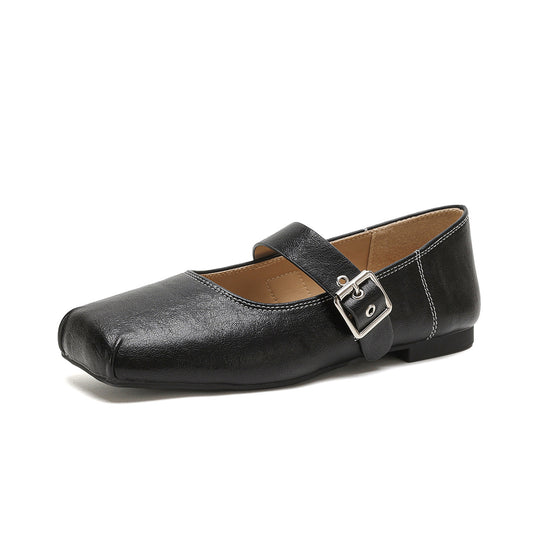 Damen Ballerinas mit modischem Riemenverschluss und orthopädischer Innensohle R&B