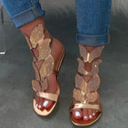 Damen Sandalen mit funkelnden Strass-Applikationen R&B