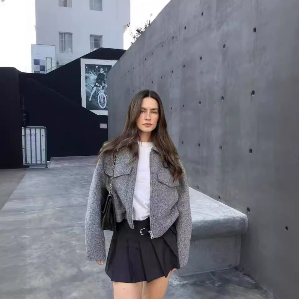 Damen Modische Jacke aus hochwertigem Material mit strukturiertem Schnitt R&B