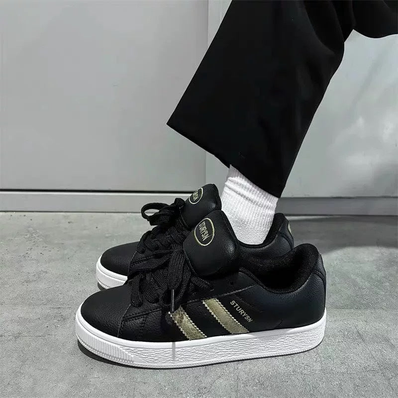 Damen Sportliche Sneaker mit klassischem Streifendesign R&B