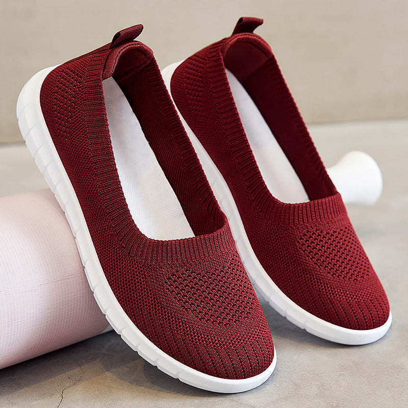 Damen Bequeme Slip-On Sneakers aus atmungsaktivem Material