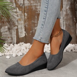 Damen elegante Ballerinas mit schimmerndem Krokodil-Design R&B
