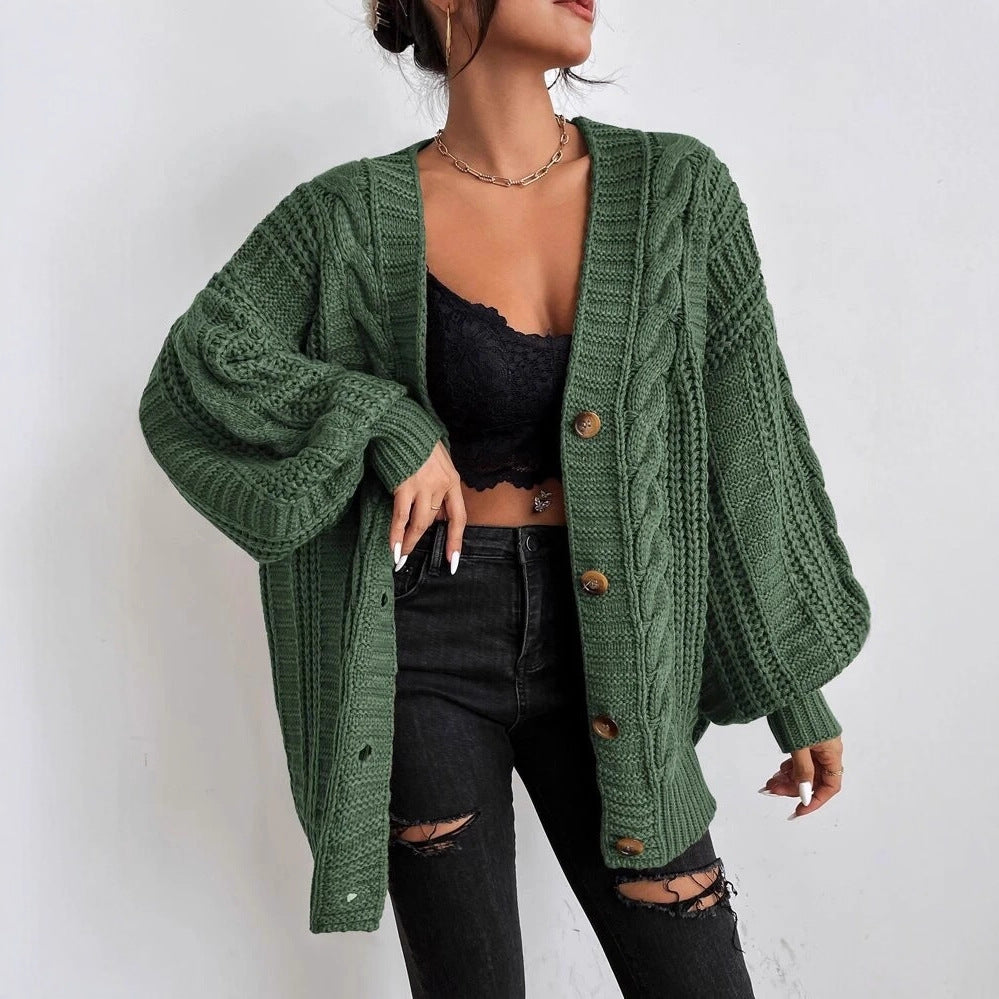 Damen Grobstrickjacke mit charakteristischem Zopfdesign R&B