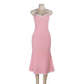 Damen Elegantes Maxikleid mit femininer Silhouette und feinen Trägern R&B