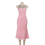 Damen Elegantes Maxikleid mit femininer Silhouette und feinen Trägern R&B
