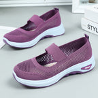 Damen Atmungsaktive Slip-On Sneakers mit elastischem Band R&B