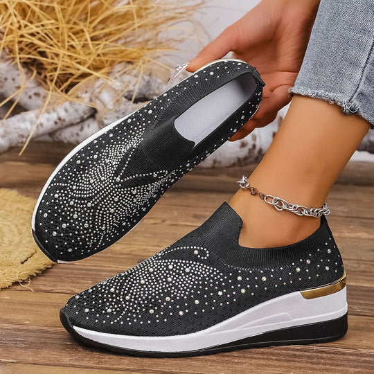 Damen Glitzernde Slip-On Sneaker R&B