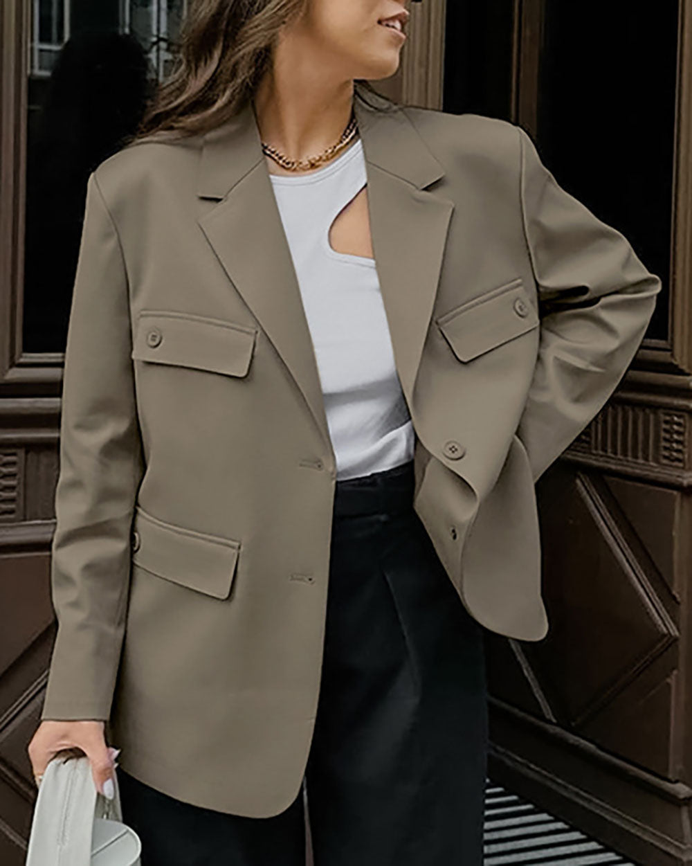 R&B | Loose Fit Vier Taschen Design Blazer