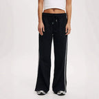 Damen Bequeme Freizeithose mit modischen Streifen
