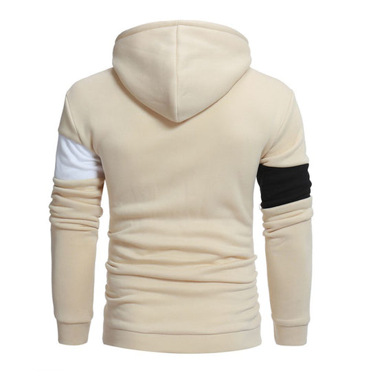Herren sportlicher Kapuzenpullover mit Farbblockdesign R&B