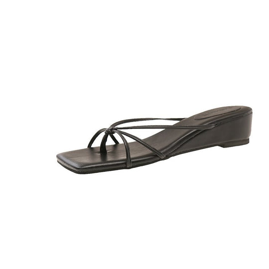 Damen bequeme Wedge-Sandalen mit elegantem Riemendesign R&B