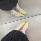Damen elegante Pumps mit zierlichem Schnürdetail R&B
