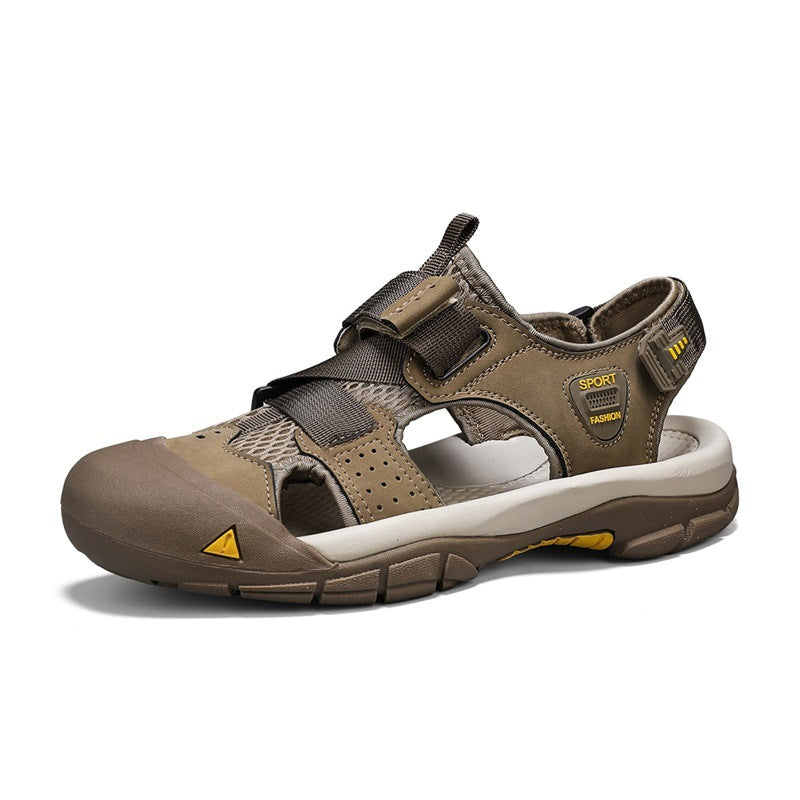 Herren Sportliche Outdoor-Sandalen mit verstellbarem Riemen und rutschfester Sohle R&B