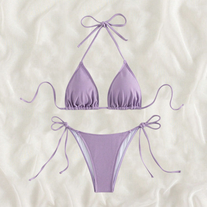 Damen Triangel-Bikini mit verstellbaren Bindebändern R&B