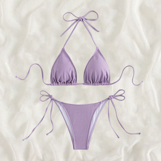 Damen Triangel-Bikini mit verstellbaren Bindebändern R&B