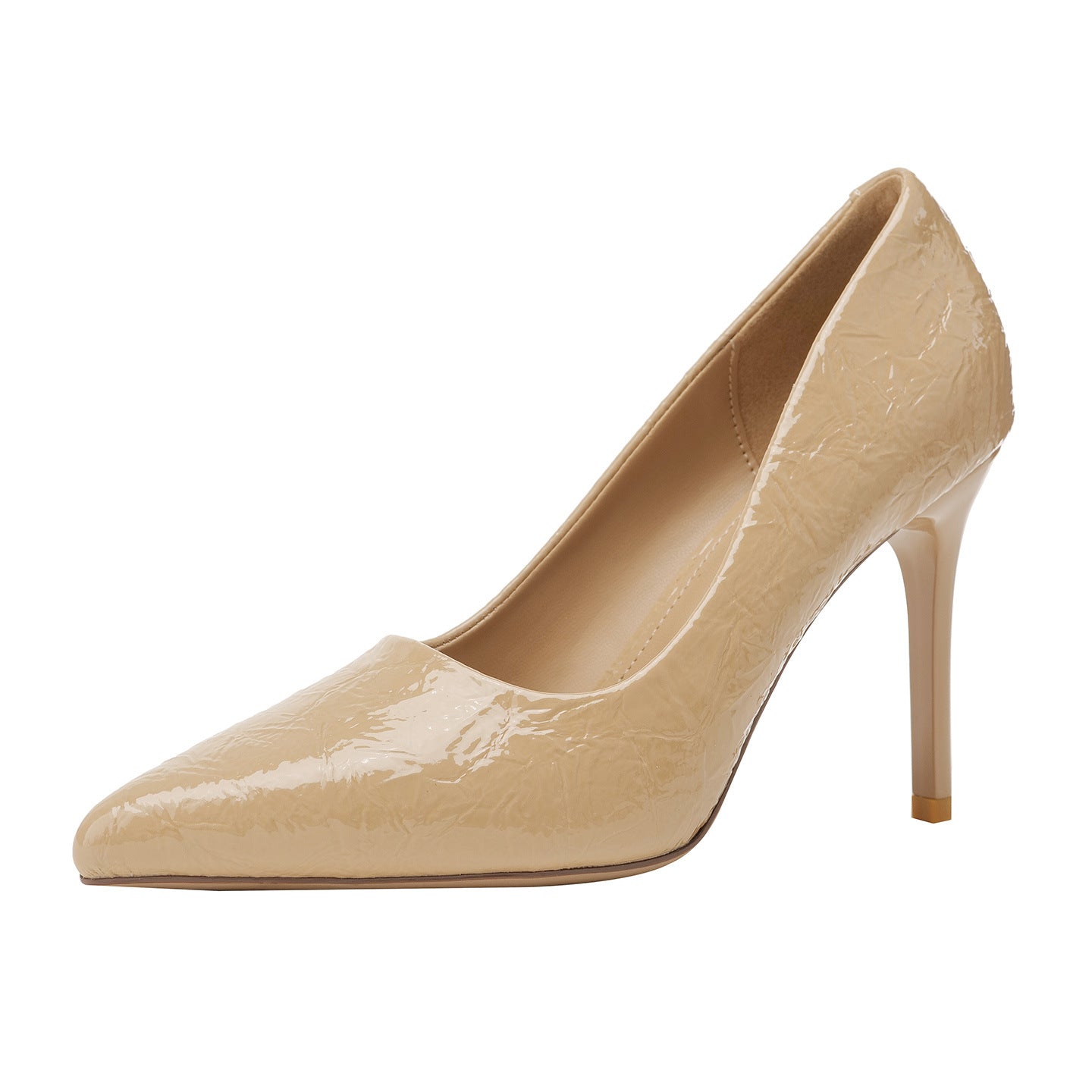 Damen elegante spitze High Heels mit glänzender Oberfläche