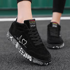 Damen Modische High-Top Sneakers mit einzigartigem Druckdesign