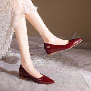 Damen elegante Ballerinas mit spitzem Zehenbereich R&B