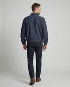 Herren lässige WR&Bjacke mit Hemdkragen, Reißverschluss und elastischen Bündchen R&B