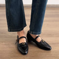 Damen elegante Mary Jane Schuhe mit modischer Schnalle R&B