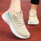 Damen Sportliche Sneakers mit atmungsaktiver Netzstruktur und dämpfender Sohle R&B