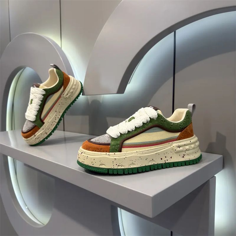 Damen Sportliche Sneakers mit modischem Mehrfarbendesign und flexibler Plattformsohle R&B