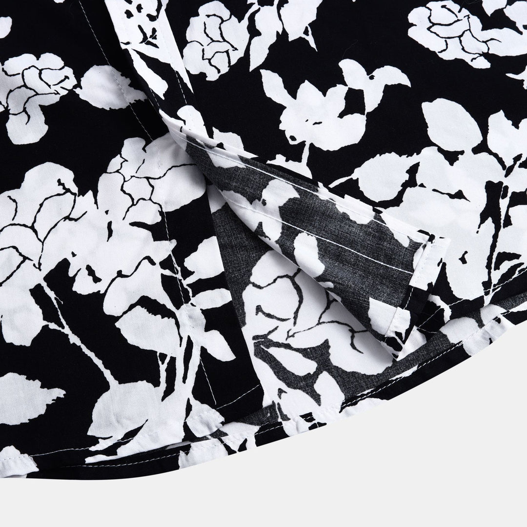 Damen Kurzarmhemd mit floralem Design und lässiger Passform R&B