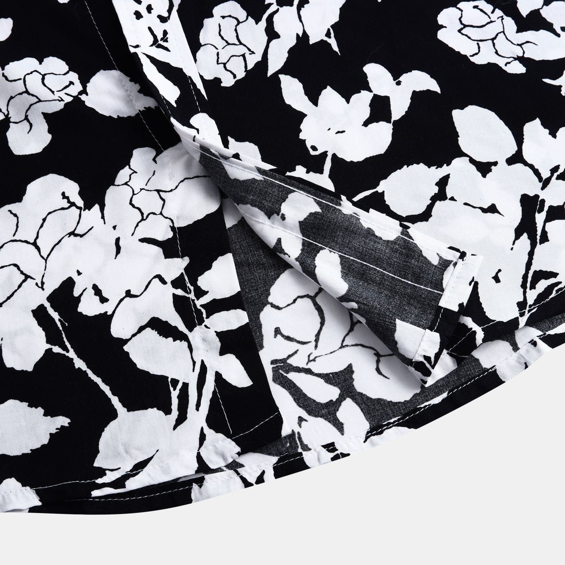 Damen Kurzarmhemd mit floralem Design und lässiger Passform