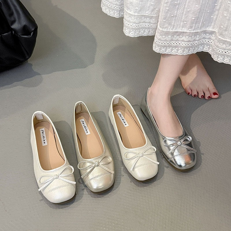 Damen Ballerinas mit zartem Schleifen-Detail und weichem Innenfutter EB