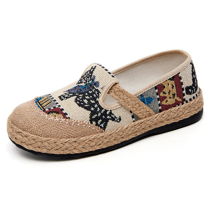 Damen bequeme und stilvolle Clogs mit buntem Muster R&B