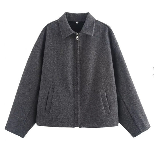 Damen lässige Steppjacke mit praktischen Taschen und elegantem Schnitt R&B