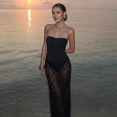 Damen Langarm Kleid R&B