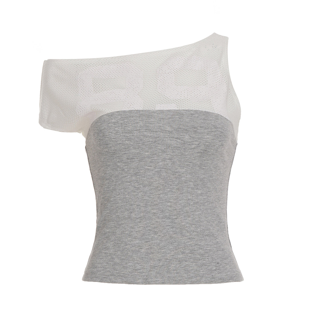 Damen Sporttop mit modischem Netzdesign und figurbetontem Schnitt R&B