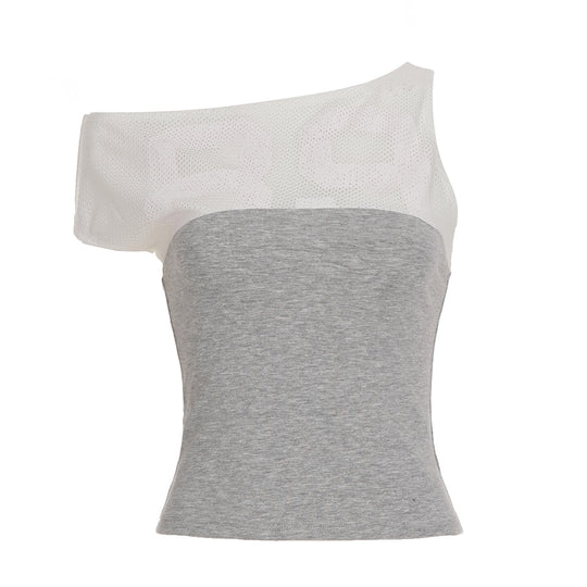 Damen Sporttop mit modischem Netzdesign und figurbetontem Schnitt R&B