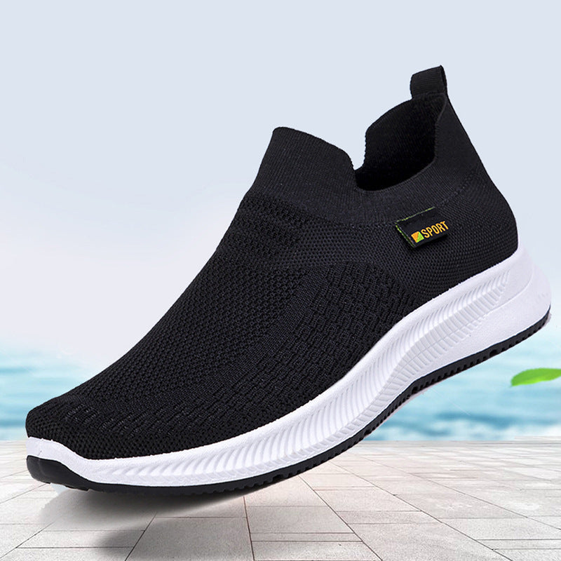 Damen Sportliche Sneaker mit elastischem Strickobermaterial R&B