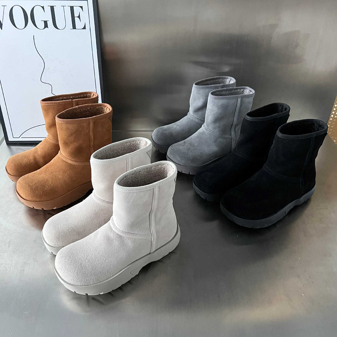 Damen Fellgefütterte Winterstiefel mit robustem Profil R&B