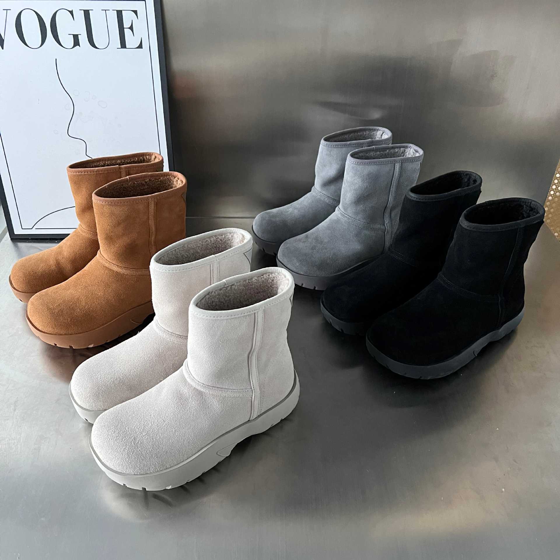 Damen Fellgefütterte Winterstiefel mit robustem Profil R&B
