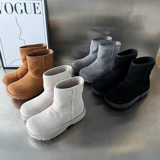 Damen Fellgefütterte Winterstiefel mit robustem Profil R&B