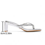 Damen Fashionable Riemchen-Sandalen mit glanzvollem Absatz R&B
